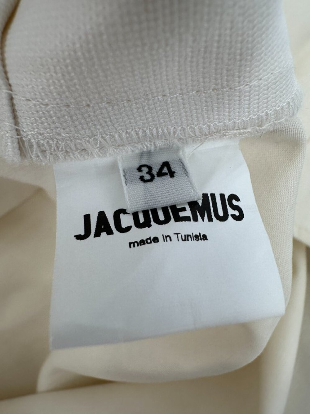 NWT Jacquemus La Robe Rose Mini Dress Ecru Lace Trim Twist SS17 Runway FR 34 - Picture 14 of 16